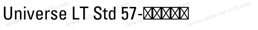 Universe LT Std 57字体转换